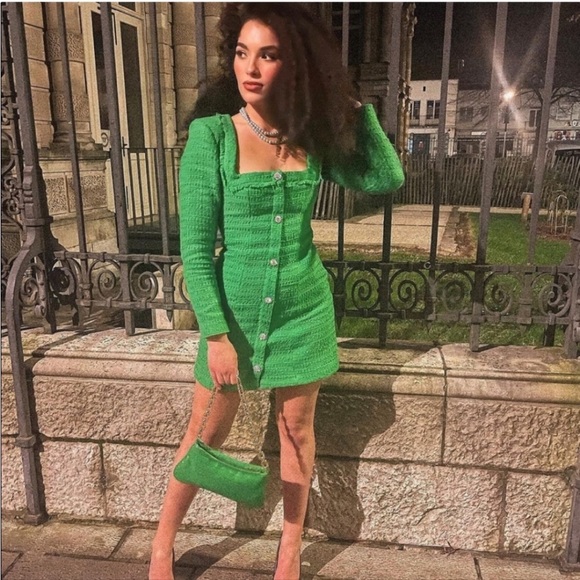 Zara Textured Weave Dress - Picture 2 of 9